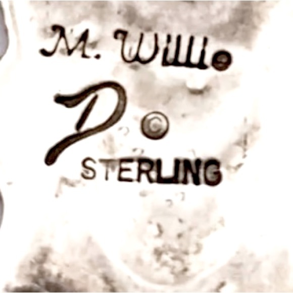 Signed - Joe Degalrito & May Willie, Navajo. Vntg Sterling Watch Band / Bracelet - Picture 6 of 8